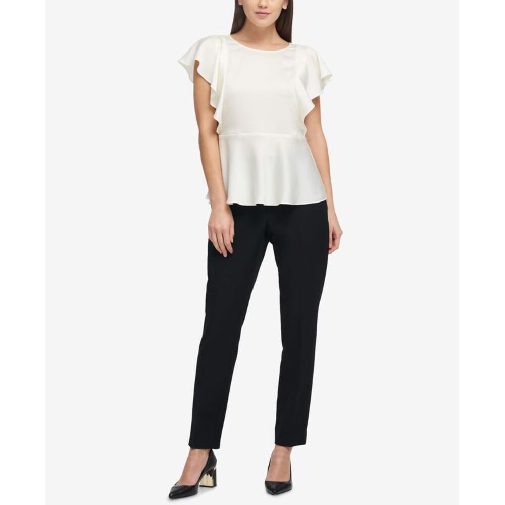 DKNY Ruffled Flowy Top - Picture 3 of 4